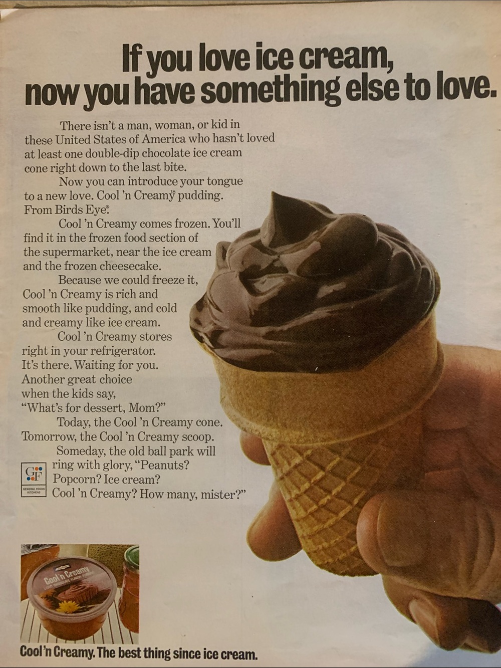 Vintage Magazine Look April 12, 1960 - Cool 'n Creamy Chocolate Ice Cream Cone